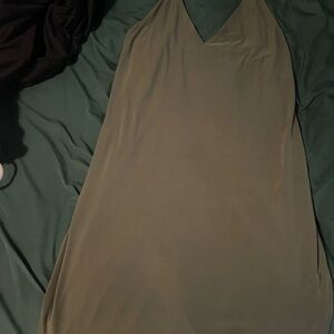 Elegant Olive Green Slip Dress